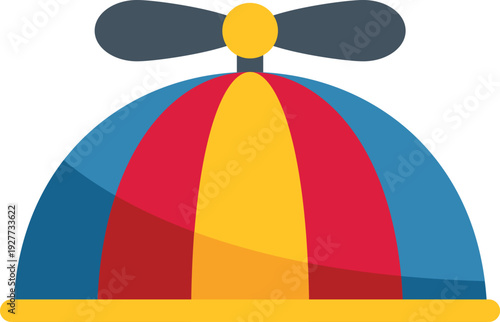 Colorful propeller beanie hat representing playfulness, whimsy, and imagination