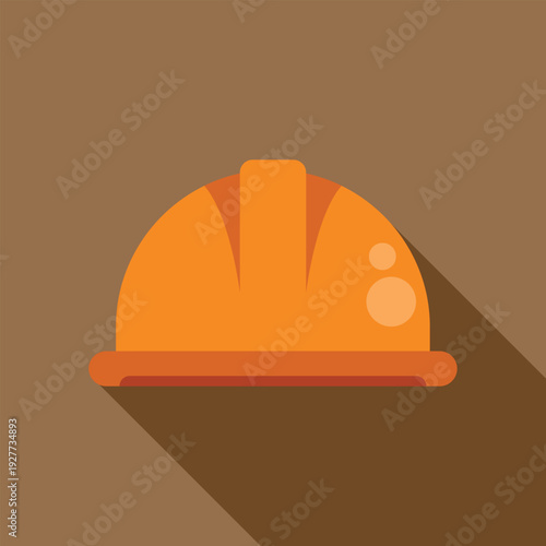Orange safety hard hat representing construction industry and worker protection