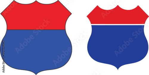 Highway Shield Road Sign Vector