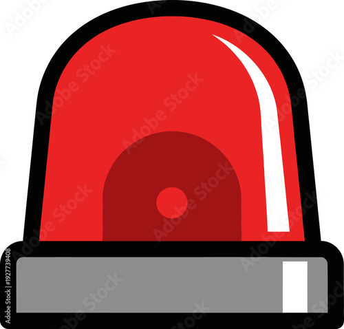 Red Flashing Light Siren - Emergency Beacon for Alerts, Alarms, and Urgent Situations