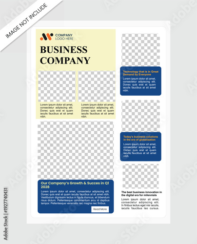 Business newsletter template