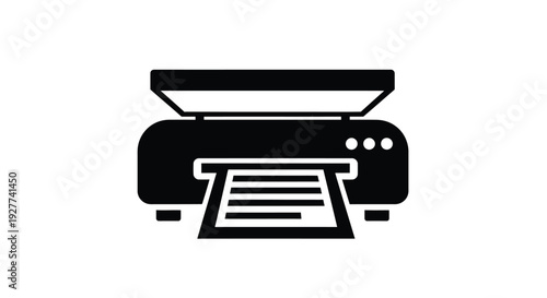 Simple black and white icon of a desktop computer monitor