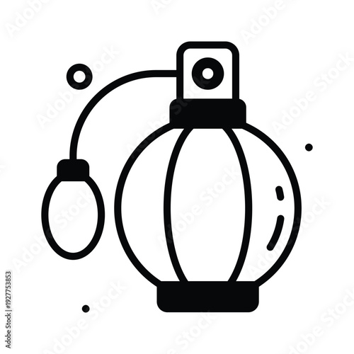 Take a look at this amazing glyph icon of perfume bottle