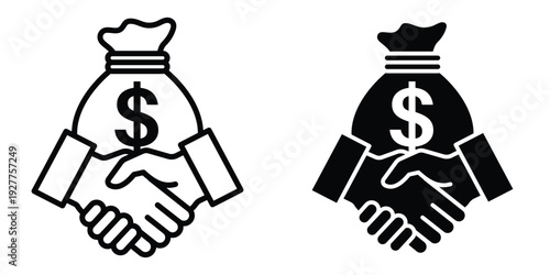 sponsorship icon set different style collection for web Ui. EPS10