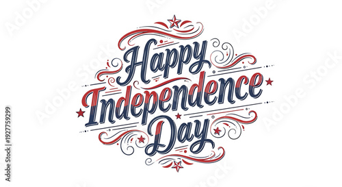 Independence Day greeting vector