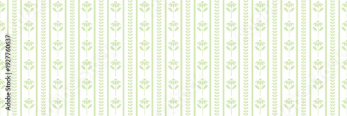 Cute daisy vertical stripes seamless vector pattern background banner