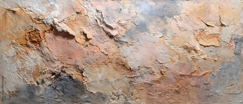 Fototapeta premium Textured abstract background with earthy tones and rough surface