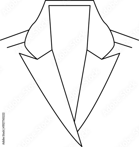 Types and styles of collars, clothing design. Vector line icon collection style guide