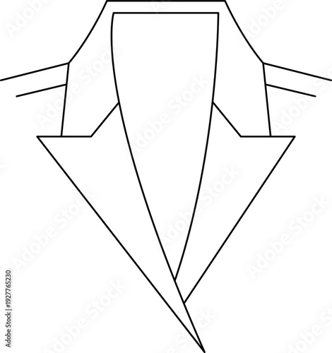 Types and styles of collars, clothing design. Vector line icon collection style guide