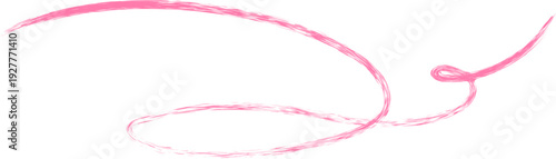 Pink brush-drawn squiggle line with loops and curls creates continuous pattern for modern decorative designs, creative projects. Continuous Abstract line doodle form wavy pattern Vector design element