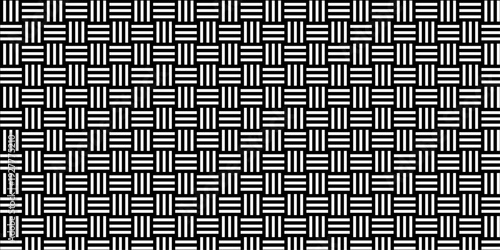 Minimal line Seamless geometric pattern with shapes. Decoration and maze ornament square wall tile.