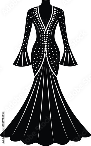 fashion dress vector illustration