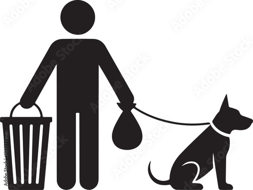 Clean after your dig vector sign