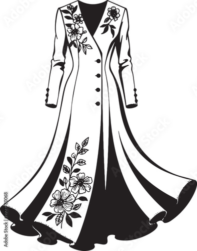 wedding dress vector