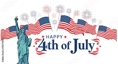 4th of July patriotic celebration graphic