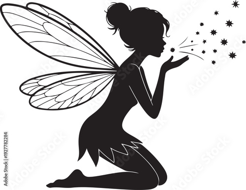 Cute fairy flying