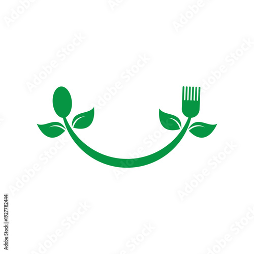 Healthy food logo icon