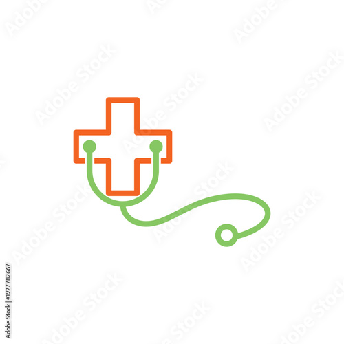 Medical Cross illustration Logo template
