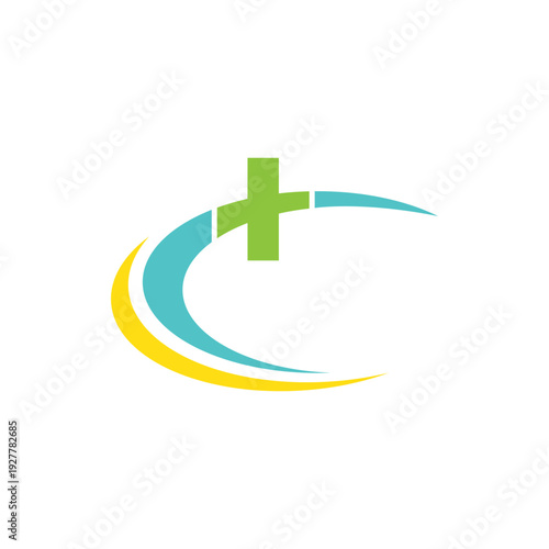 Medical Cross illustration Logo template