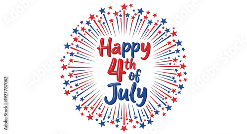 4th of July celebration badge