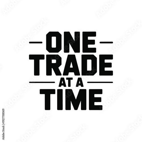 A motivational trading quote on a white background