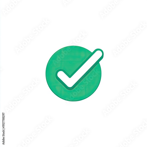 Free Download A green circle with a white checkmark inside, suggesting completion and approval - GFXLoad