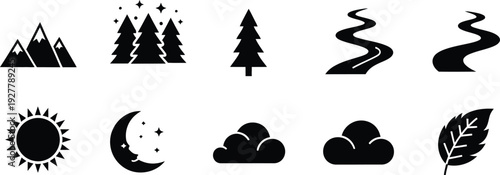 Nature and weather icons
