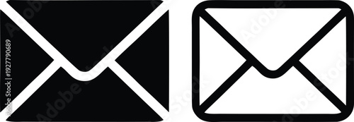 Envelope Icon PNG Set Transparent Background Mail Symbol Collection