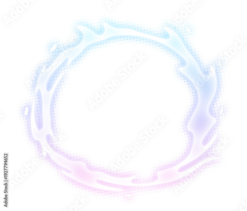 グラデーションの円形のオーラのエフェクトフレーム