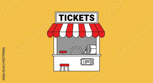 Ticket Booth Illustration