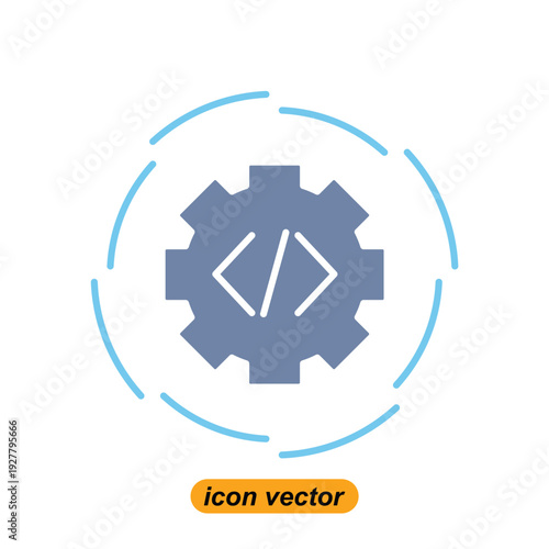 development icons. Flat illustrations of development vector icons for the web. Vector illustrations of company icons.