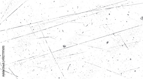 White background with scattered gray scratches and dots texture grunge