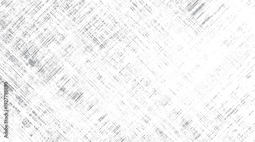 Gray diagonal lines and dots pattern on white background texture