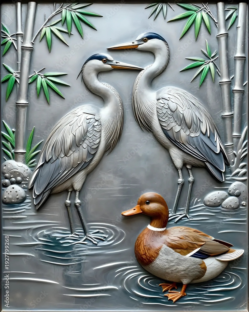 Fototapeta premium Great crested grebe