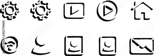 Web and video icon set