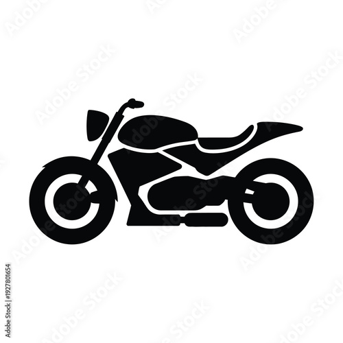 Vector of a sleek motorcycle with modern design and smooth curves