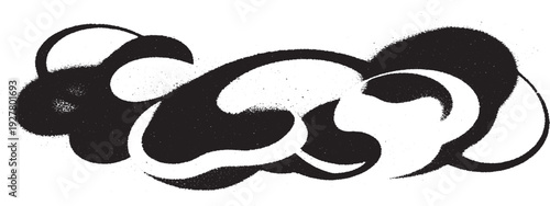 graffiti design vector illustration black and white trendy pattern 