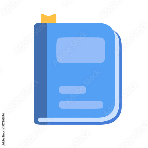 Charming Blue Book Illustration for Education and Reading Enthusiasts