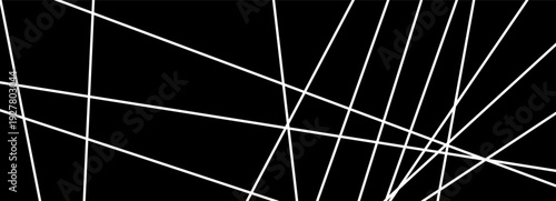 Random chaotic straight with line messy lines for pattern abstract chaos. Stripe geometric web with elements luxury uneven for frame triangle art. Modern grid random with monochrome line kaos.