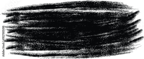 Abstract black and white brushstroke artwork