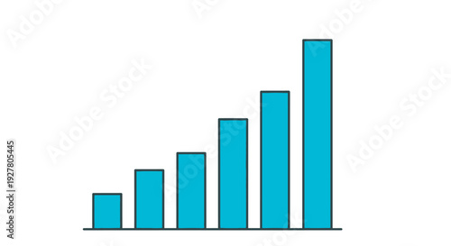 Increasing Bar Graph with Blue Bars. Free Download Increasing Bar Graph with Blue Bars. - GFXLoad