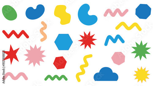 Colorful Abstract Shapes and Patterns for Creative Design and Visual Art Projects