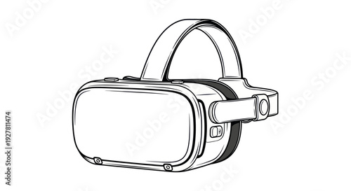 Virtual Reality Headset Illustration