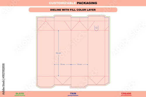 Customizable 1000ml milk carton juice box carton packaging dieline included die line layout template product printable vector packaging mockup carton design