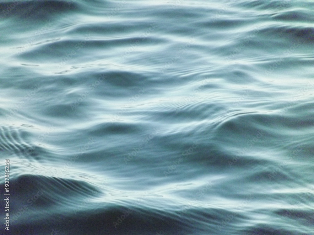 Fototapeta premium Soft turquoise water waves texture natural sea background