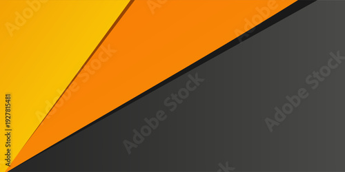 Orange paper background origami on overlap black texture and pattern dimension grey vector illustration message board for text and message design modern website