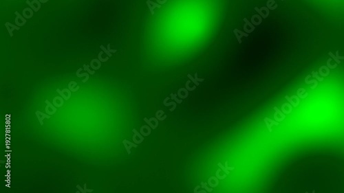 Abstract motion creates a dynamic green background with abstract shapes.