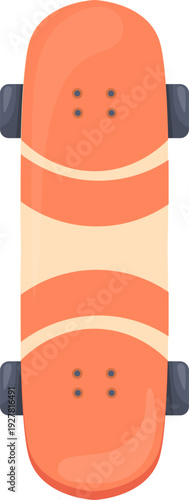 Extreme urban board for sport jumping. Skater equipment