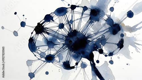 Semantic Processing: Neural network model in AI research center
