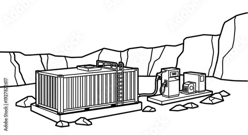 Electrical Substation Equipment Outdoor Installation.